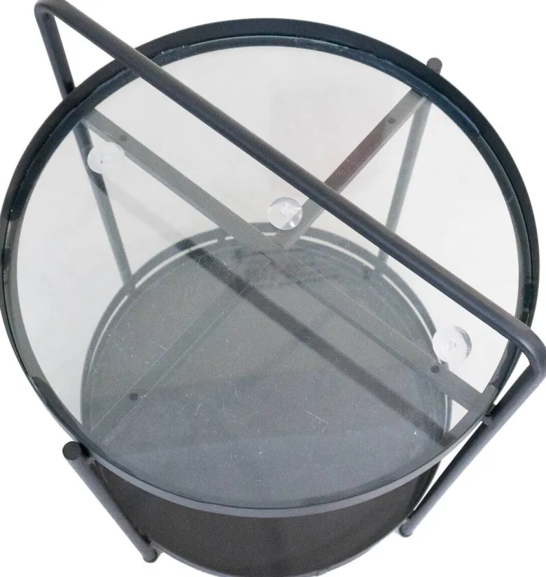 Beistelltisch Sabine schwarz H/D: ca. 60x40 cm