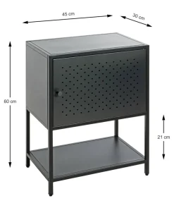 Beistelltisch schwarz B/H/T: ca. 45x61x32 cm