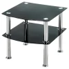 Beistelltisch schwarz Edelstahl Optik B/H/T: ca. 45x43x45 cm