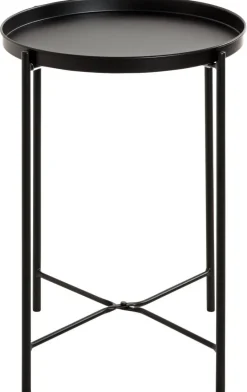 Beistelltisch schwarz H/D: ca. 50x39 cm