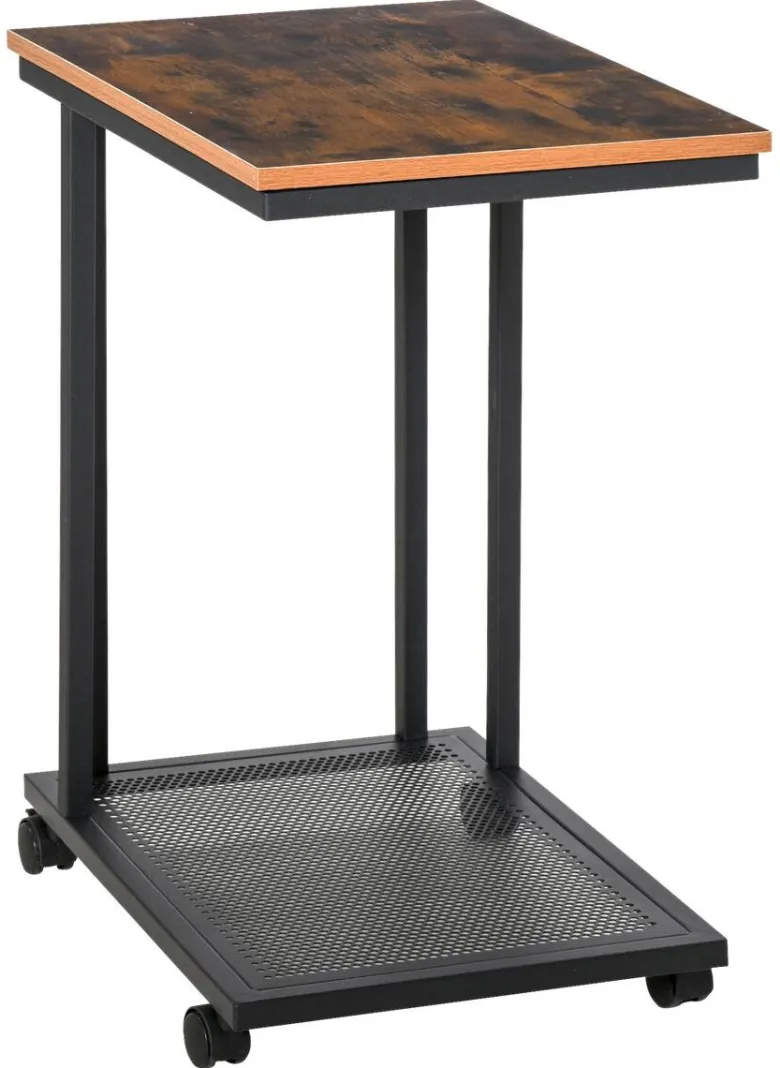 Beistelltisch 833-606 schwarz walnuss B/H/T: ca. 51x65x36 cm