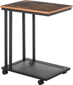 Beistelltisch 833-606 schwarz walnuss B/H/T: ca. 51x65x36 cm