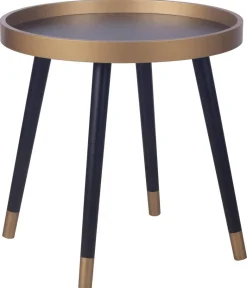 Beistelltisch Sensation schwarz gold Optik H/D: ca. 48x48 cm