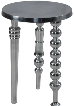 Beistelltisch silber B/H/T: ca. 44x44x63 cm