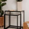 Beistelltisch Trosa schwarz B/H/T: ca. 55x60x40 cm