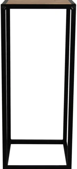 Beistelltisch Valery Eiche Artisan Nachbildung schwarz Metall MDF B/H/T: ca. 30x70x30 cm