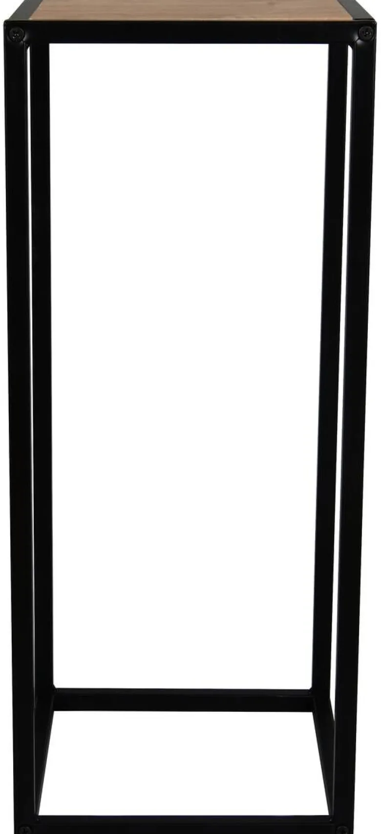Beistelltisch Valery Eiche Artisan Nachbildung schwarz Metall MDF B/H/T: ca. 30x70x30 cm