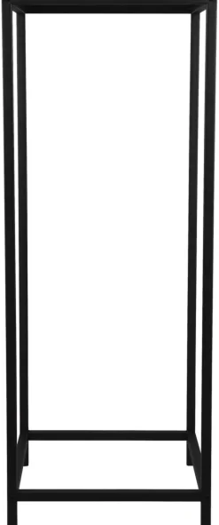 Beistelltisch Vera schwarz lackiert Metall B/H/T: ca. 31x80x31 cm