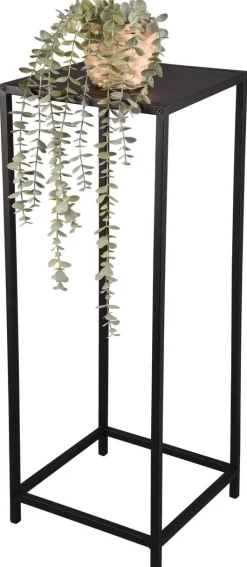 Beistelltisch Vera schwarz lackiert Metall B/H/T: ca. 31x80x31 cm