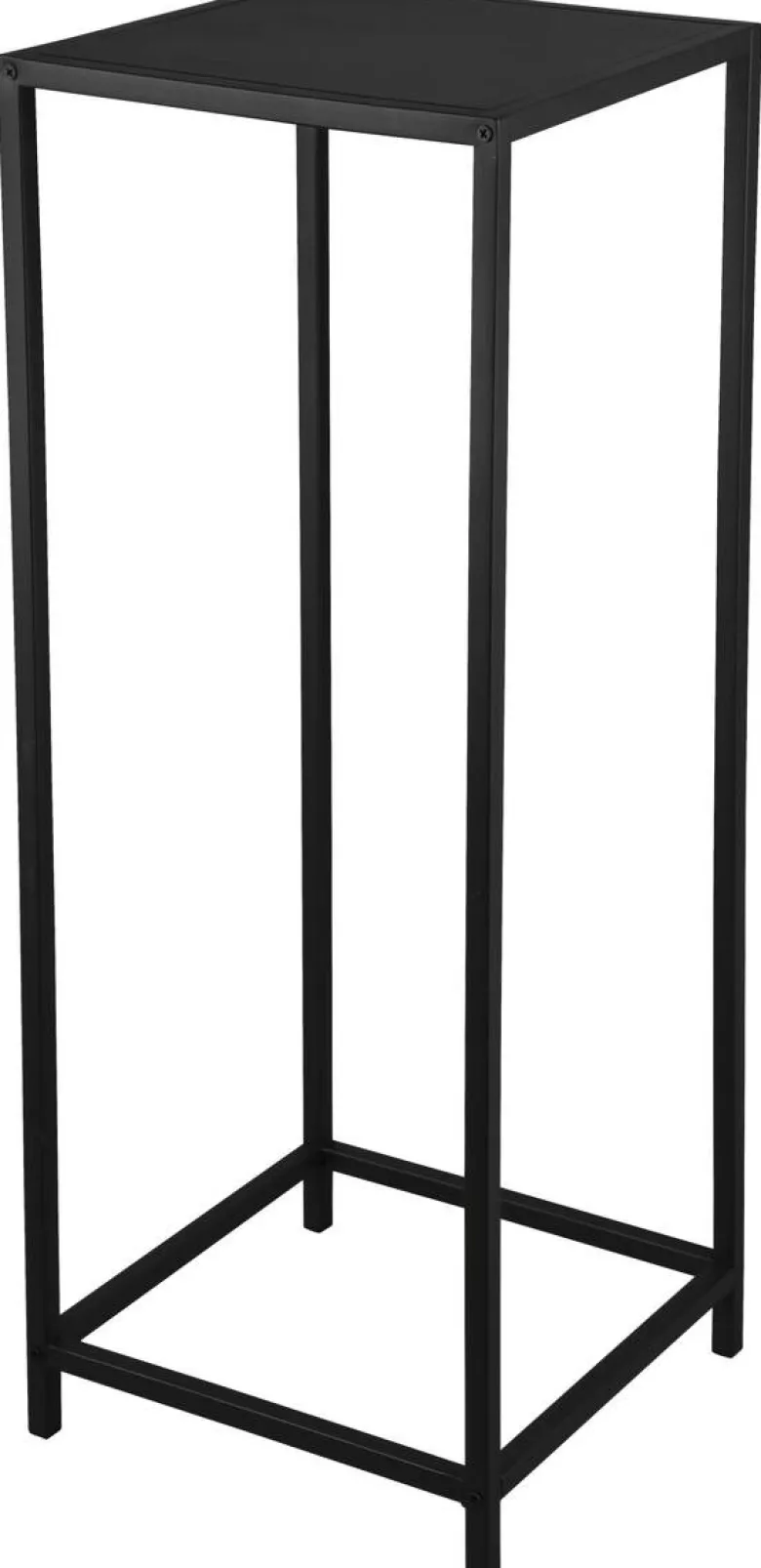 Beistelltisch Vera schwarz lackiert Metall B/H/T: ca. 31x80x31 cm