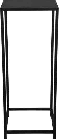 Beistelltisch Vera schwarz lackiert Metall B/H/T: ca. 31x80x31 cm
