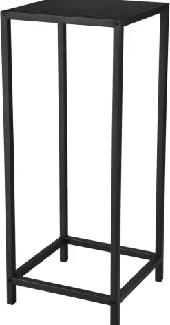 Beistelltisch Vera schwarz lackiert Metall B/H/T: ca. 25x60x25 cm