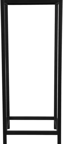 Beistelltisch Vera schwarz lackiert Metall B/H/T: ca. 25x60x25 cm