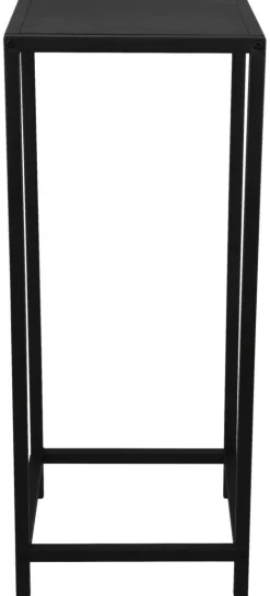 Beistelltisch Vera schwarz lackiert Metall B/H/T: ca. 25x60x25 cm
