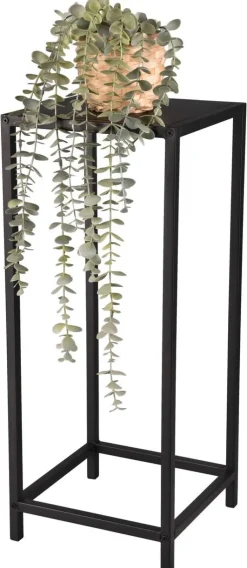 Beistelltisch Vera schwarz lackiert Metall B/H/T: ca. 25x60x25 cm