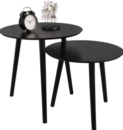 Beistelltisch Vilma schwarz H/D: ca. 50x50 cm