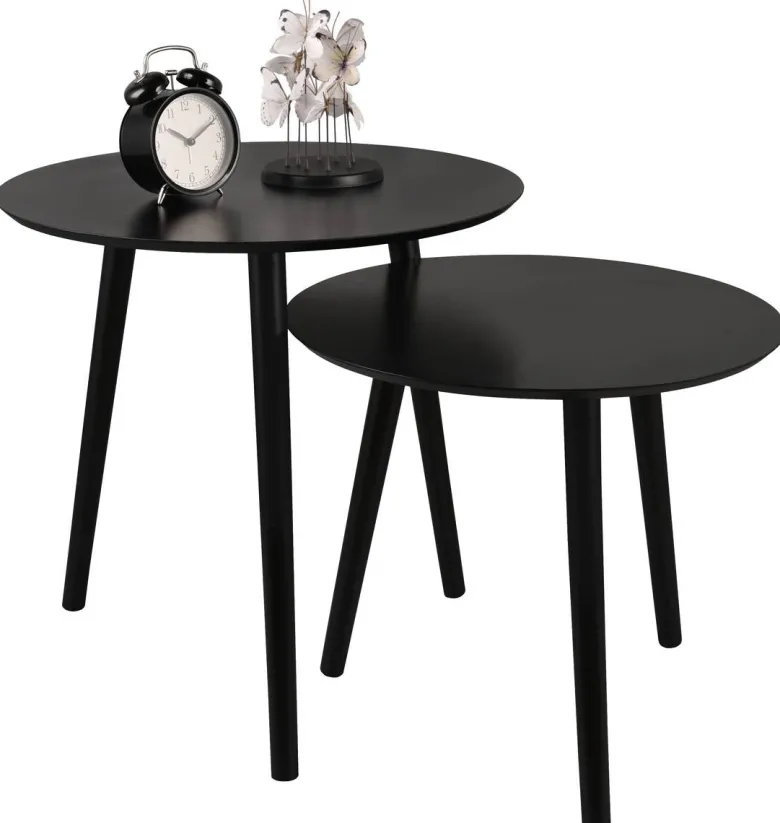 Beistelltisch Vilma schwarz H/D: ca. 50x50 cm