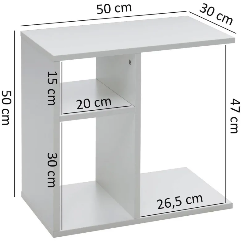 Beistelltisch weiß Holzwerkstoff