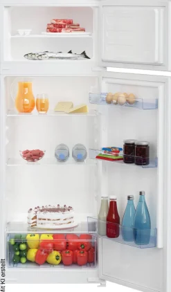 beko Einbaukühl-/Gefrierkombination BDSA180K3SN B/H/T: ca. 54x122,2x54,5 cm
