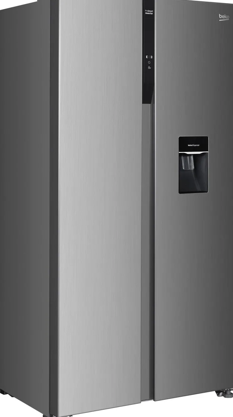 Beko Side-by-side Kühl-/Gefrierkombination GNO5322WDXPN Edelstahl B/H/T: ca. 90x177x66 cm