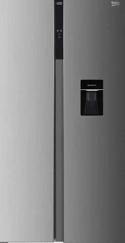 Beko Side-by-side Kühl-/Gefrierkombination GNO5322WDXPN Edelstahl B/H/T: ca. 90x177x66 cm