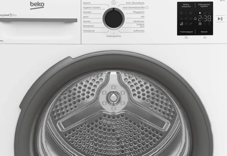 Beko Wärmepumpentrockner BM3T38210W1 weiß B/H/T: ca. 59,8x84,6x54,5 cm ca. 8 kg