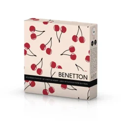 BENETTON Dessertteller Fruits pink Porzellan D: ca. 20 cm