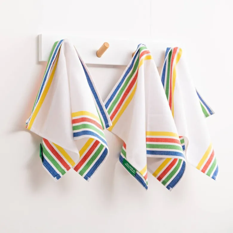 BENETTON Platzmattenset Rainbow multicolor Baumwolle B/L: ca. 30x45 cm