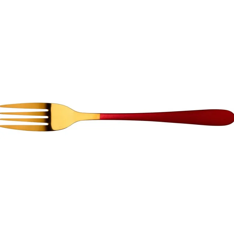BERGNER Besteckset Lisboa red rot Edelstahl 16 tlg.