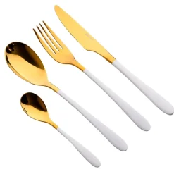 BERGNER Besteckset Lisboa white weiß Edelstahl 16 tlg.
