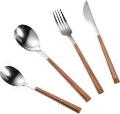 BERGNER Besteckset NATURALLY silber Kunststoff 24 tlg.