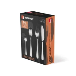 BERGNER Besteckset POITIERS silber Edelstahl 24 tlg.