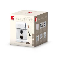 BERGNER Espressomaschine weiß Aluminium B/H/L: ca. 29,5x31x33,5 cm