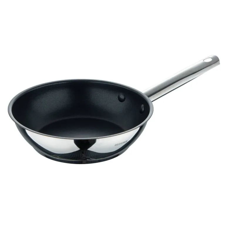 BERGNER Frypan-Set GOURMET silber Edelstahl B/H/L: ca. 26,5x16,3x48 cm