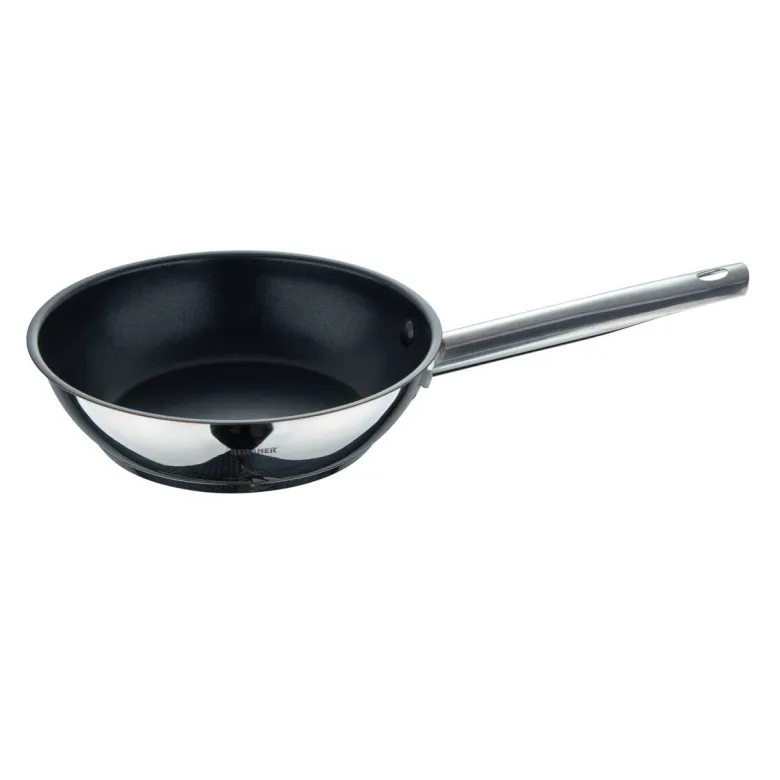 BERGNER Frypan-Set GOURMET silber Edelstahl B/H/L: ca. 26,5x16,3x48 cm