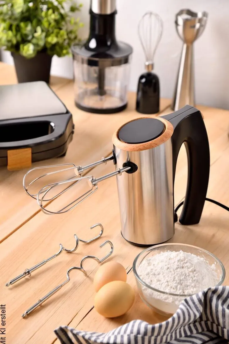 BERGNER Handmixer schwarz silber B/H/L: ca. 10x17,3x20 cm