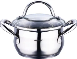 BERGNER Kasserolle GOURMET silber Edelstahl B/H/L: ca. 17,6x11,7x25,3 cm