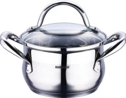 BERGNER Kasserolle GOURMET silber Edelstahl B/H/L/D: ca. 21,5x14x29,5x20 cm