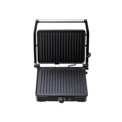 BERGNER Kontaktgrill silber B/H/L: ca. 15x37x38 cm