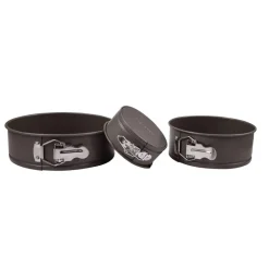 BERGNER Kuchenformenset Baking lovers schwarz Stahl