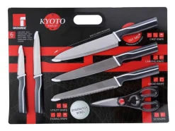 BERGNER Messerset Kyoto schwarz Edelstahl 5 tlg.