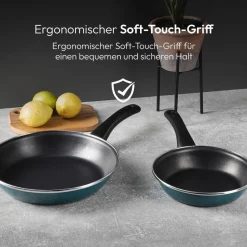 BERGNER Pfannenset Classique grün Aluminium 6 tlg.