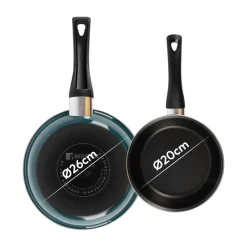BERGNER Pfannenset CLASSIQUE grün Aluminium 2 tlg.