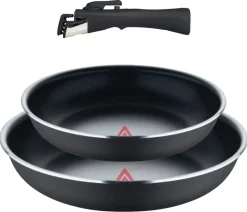 BERGNER Pfannenset CLICK & COOK silber Aluminium 3 tlg.