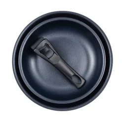 BERGNER Pfannenset Click u. cook rot Aluminium 3 tlg.