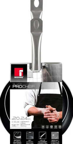 BERGNER Pfannenset Prochef silber Aluminium 2 tlg.