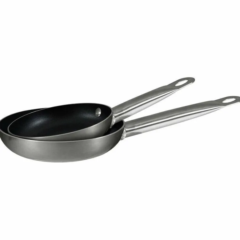BERGNER Pfannenset Prochef silber Aluminium 2 tlg.