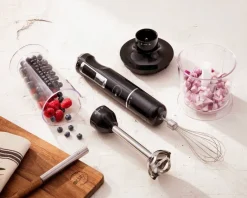 BERGNER Stabmixerset schwarz silber Edelstahl
