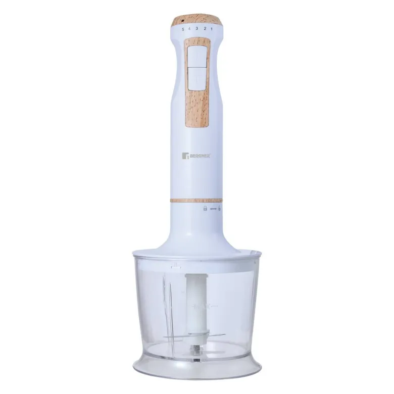 BERGNER Stabmixer weiß Edelstahl B/H/L: ca. 14x24,5x24 cm