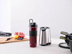 BERGNER Standmixer BG-51027-BK silber Kunststoff Silikon B/H/L: ca. 12x35x14 cm